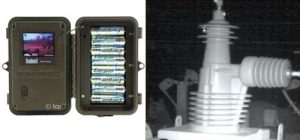 fig61-300x139 fig61-300x139 Fig. 6: Example of night/day camera intended to observe animals and birds. Capture of discharge activity by this device. composite insulator Comparison of Methodologies to Detect Damaged Composite Insulators fig61 300x139