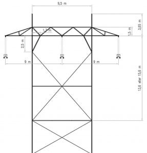 nor4-287x300 nor4-287x300 Fig. 2: Typical 300 kV tower at Statnett. re-dimensions insulation Norwegian Utility Re-Dimensioned Insulation in Voltage Upgrade Project nor4 287x300