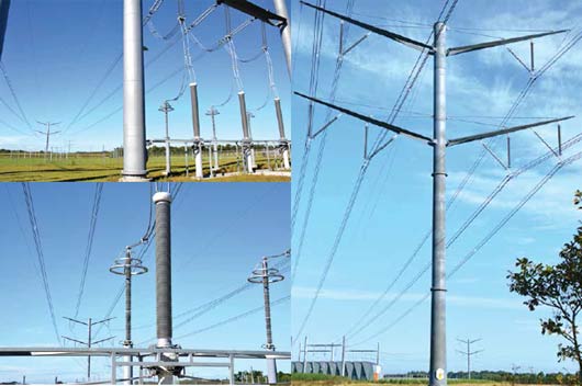 Line-transitions-to-cable Line-transitions-to-cable Line transitions to cable at entrance to GIS switching station near town of Vejen. line Aesthetic Design Helped Danish TSO Obtain Approval for New 400 kV Line Line transitions to cable