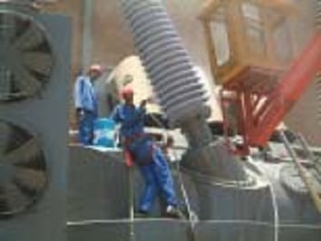 Topic-5-June-8_02 Topic-5-June-8_02 Bushing of 400 kV transformer being coated. flashover Flashovers Combatted at South African Substation Topic 5 June 8 02