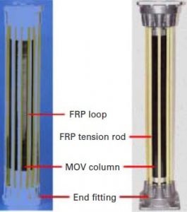 tpc4_fig4-264x300 tpc4_fig4-264x300 Figure 4: Internal structure of Type B2 arresters: loop (left) and rod designs surge arrester Designs & Applications for Station-Class Polymeric Surge Arresters tpc4 fig4 264x300