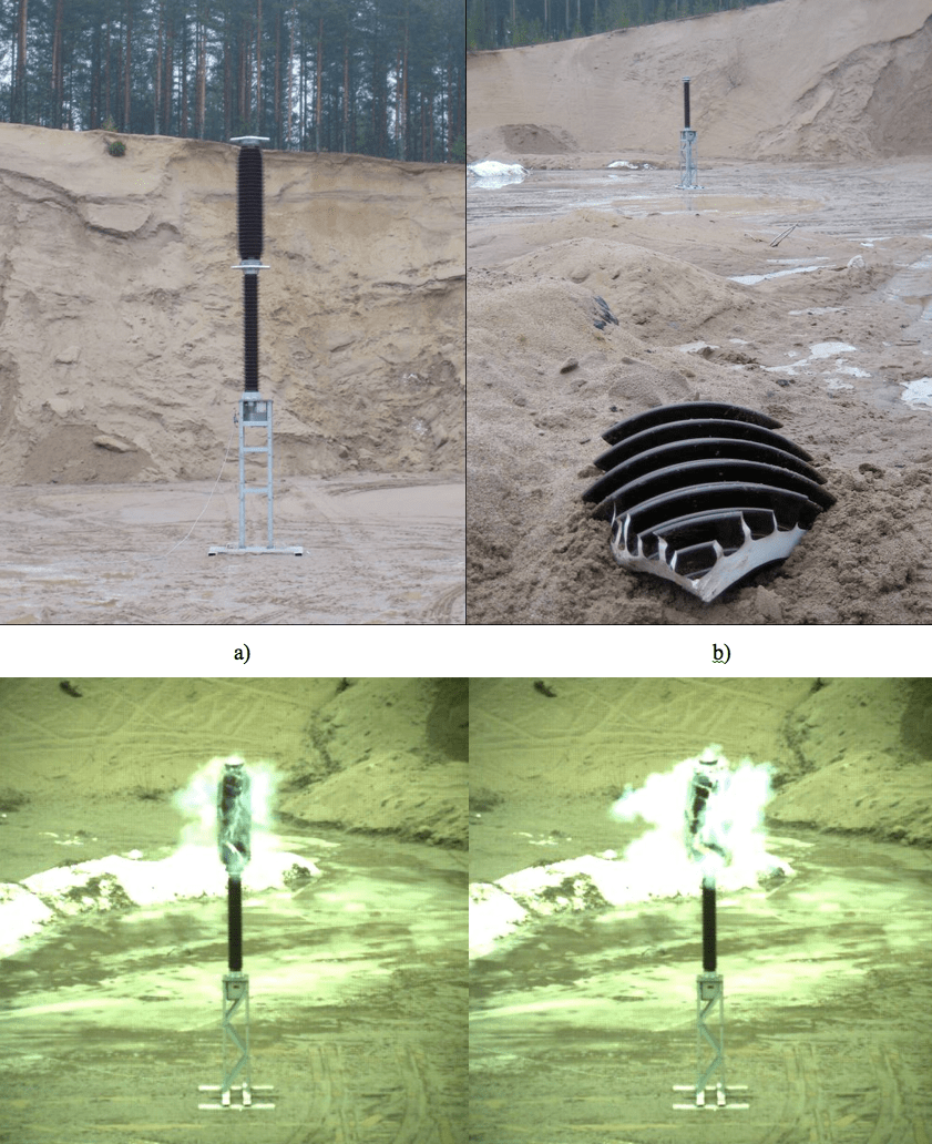Screen-Shot-2016-05-20-at-1 Screen-Shot-2016-05-20-at-1 Fig. 3: Porcelain insulator, a) before shatter test, b) after shatter test, c) 6 ms after impact, d) 12 ms after impact. composite insulator Safety Considerations Favor Hollow Core Composite Insulators Screen Shot 2016 05 20 at 1