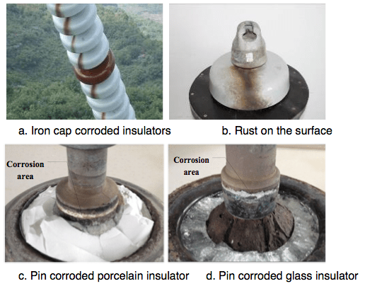 Screen-Shot-2016-05-27-at-10 Screen-Shot-2016-05-27-at-10 Fig. 1: Hardware corroded insulators on ± 800 kV Chusui Line. corrosion Corrosion of Disc Insulators on DC Lines in China Screen Shot 2016 05 27 at 10