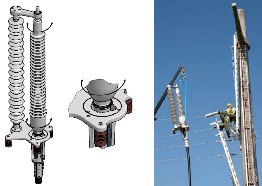 Screen-Shot-2016-07-15-at-13 Screen-Shot-2016-07-15-at-13 Fig. 2: 360° rotating support design and lifting of 170 kV dry type outdoor termination. cable accessories Adapting Cable Accessories for Onshore & Offshore Substations Screen Shot 2016 07 15 at 13