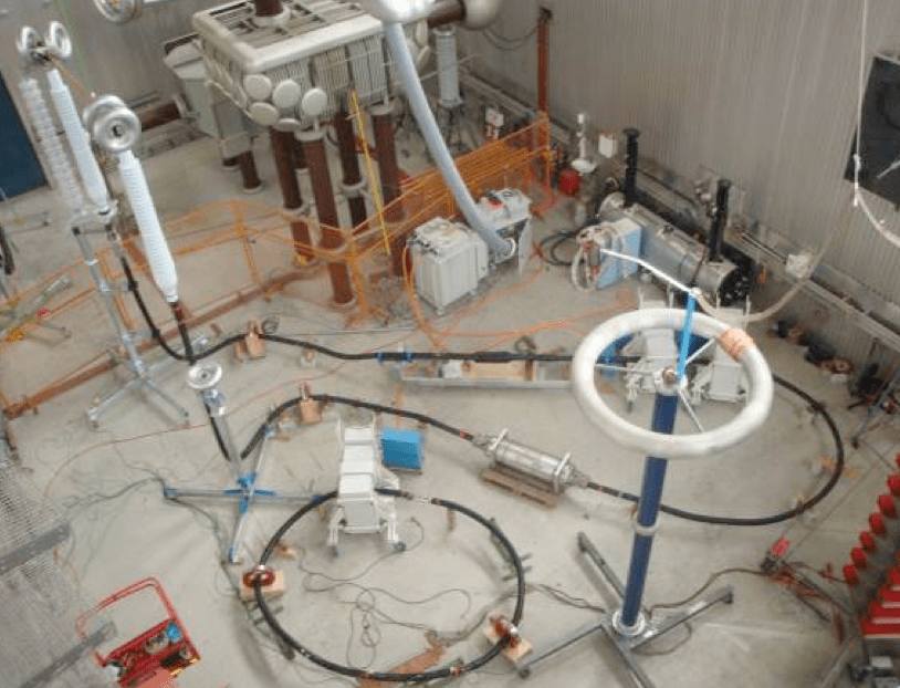 Screen-Shot-2016-07-15-at-14 Screen-Shot-2016-07-15-at-14 Fig. 15: Type test set-up for Um=170 kV and 800 mm2 copper conductor according to IEC 60840. cable accessories Adapting Cable Accessories for Onshore & Offshore Substations Screen Shot 2016 07 15 at 14