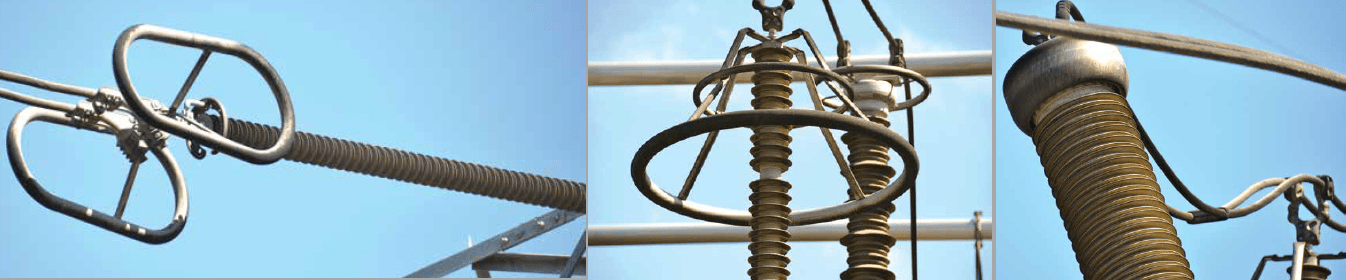 Screen-Shot-2016-11-14-at-08 Screen-Shot-2016-11-14-at-08 : Blackened corona rings on polymeric tension insulators, surge arresters and composite transformer bushings attest to localized pollution affecting 400 kV Stickland Substation near Cape Town. insulator South African Utility Tested Insulator Performance Screen Shot 2016 11 14 at 08