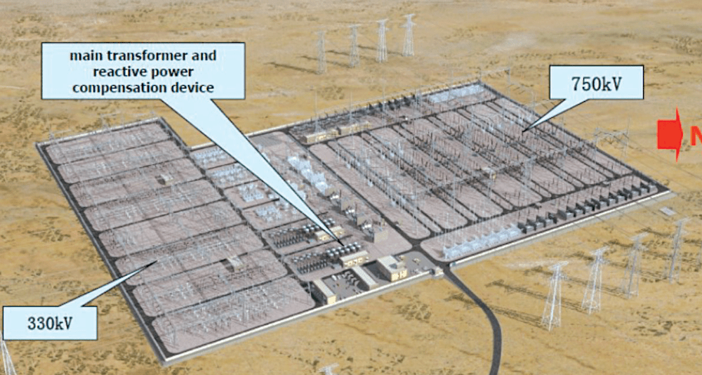 Schematic-of-750-kV-Shazhou-Substation Schematic-of-750-kV-Shazhou-Substation substation Shazhou Will Serve as China’s ‘Demonstration’ Project for All-Composite-Insulated Substation Schematic of 750 kV Shazhou Substation