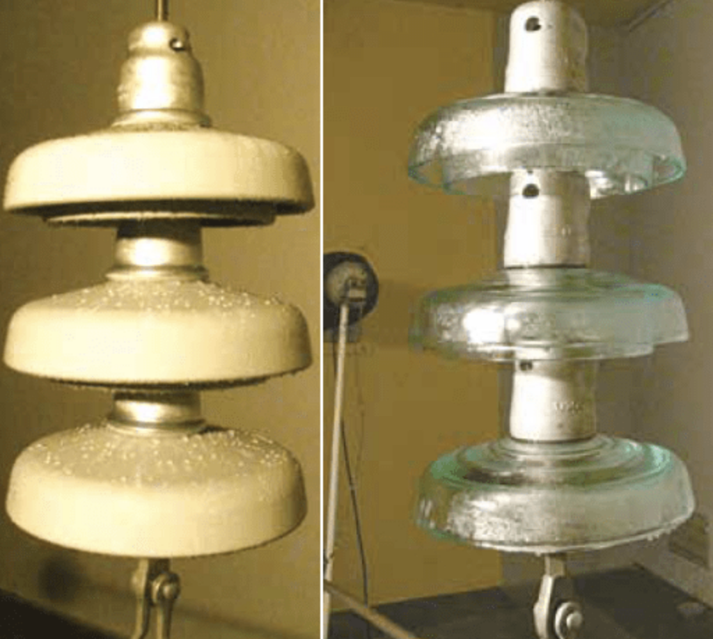DC-salt-fog-tests-at-Sediver-laboratory DC-salt-fog-tests-at-Sediver-laboratory rtv silicone Coating Glass Insulators for Service in Severe Environments DC salt fog tests at Sediver laboratory