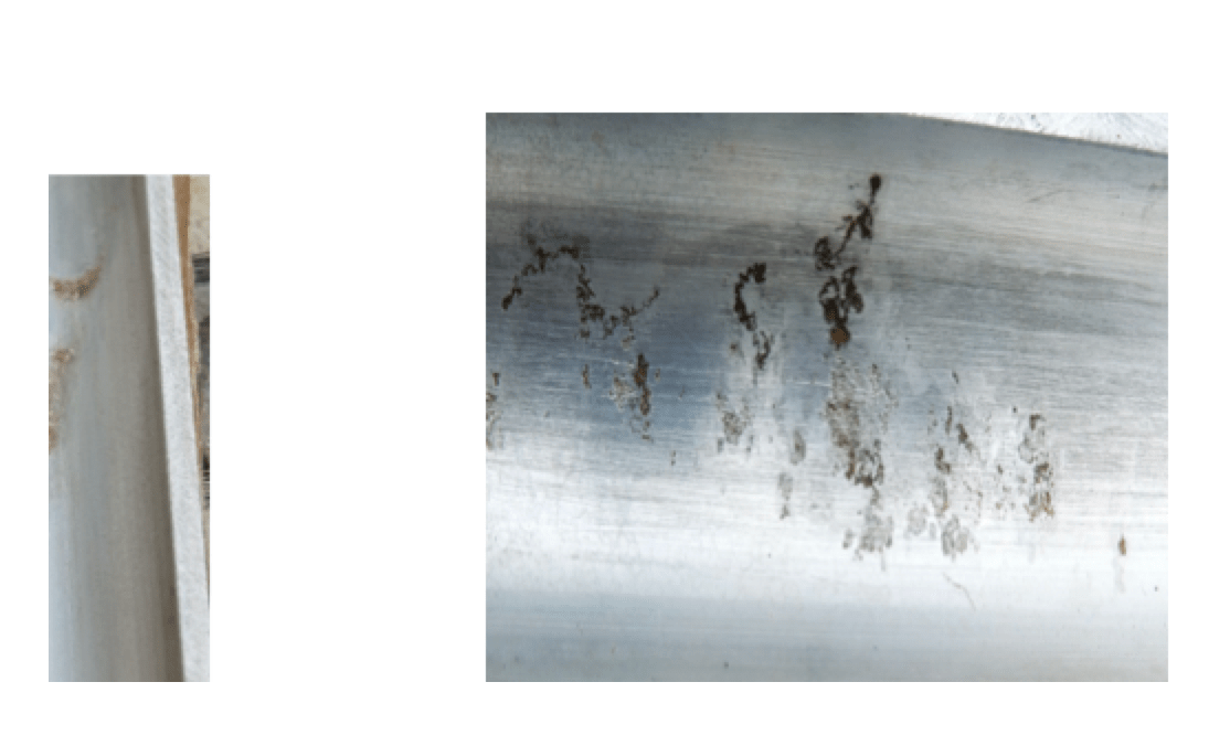 Sign-of-overheating-erosion-and-arcing-marks-along-aluminum-tube Sign-of-overheating-erosion-and-arcing-marks-along-aluminum-tube bushing Transformer Bushing Reliability Survey & Risk Mitigation Measures (Part 2 of 2) Sign of overheating erosion and arcing marks along aluminum tube
