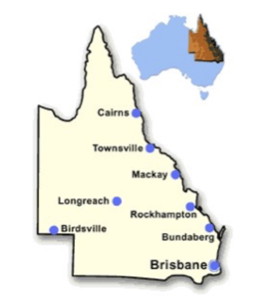 Figure-1-–-Map-of-Queensland-with-map-of-Australia-inset Figure-1-–-Map-of-Queensland-with-map-of-Australia-inset Benefit from Lessons Learned from Service Experience with Composite Insulators on Transmission Lines in Australia at the 2019 INMR WORLD CONGRESS Figure 1 Map of Queensland with map of Australia inset