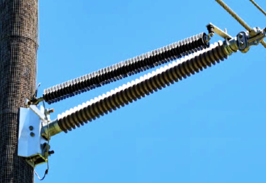 69-kV-line-with-extra-insulation-to-accommodate-climbing-space 69-kV-line-with-extra-insulation-to-accommodate-climbing-space Recommendations to Improve Application of Line Surge Arresters to be Presented at the 2019 INMR WORLD CONGRESS 69 kV line with extra insulation to accommodate climbing space
