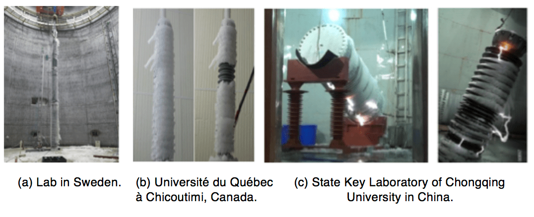 Insulators-tested-under-heavy-icing-conditions Insulators-tested-under-heavy-icing-conditions Results of insulators tested under heavy icing conditions. uhv bushings Review of External Insulation for EHV & UHV Bushings Insulators tested under heavy icing conditions