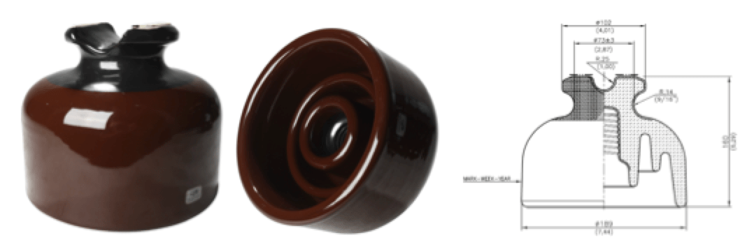 Pin-type fog insulator