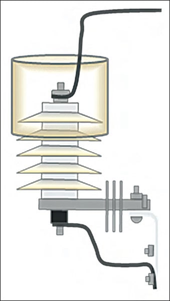 Pic232 Pic232 Figure 1: Cover type wildlife protective device on arrester. arrester Wildlife Protective Devices for Arresters Pic232