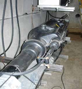 HFCT sensor installed on joint cross bonding lead.