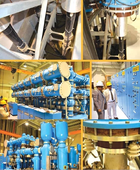Views of the new 230 kV GIS at Veronica.