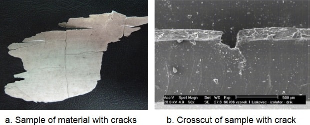 Sample of core surface with degradation. Sample-of-core-surface-with-degradation Sample-of-core-surface-with-degradation core surface with degradation. rtv silicone coating Applying RTV Silicone Coatings to Restore Degraded Composite Housings Sample of core surface with degradation