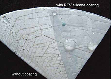 Test sample after 1000 hour of accelerating ageing. Test-sample-after-1000-hour Test-sample-after-1000-hour sample after 1000 hour rtv silicone coating Applying RTV Silicone Coatings to Restore Degraded Composite Housings Test sample after 1000 hour