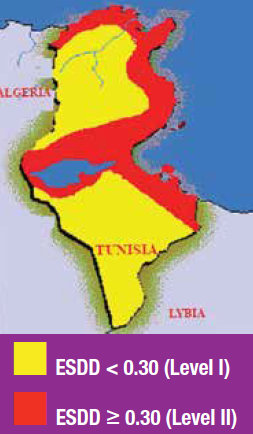 Fig. 1: Example of pollution map used in Tunisia.