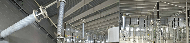 Views of DC field at Jeju Island ± 250 kV converter station.