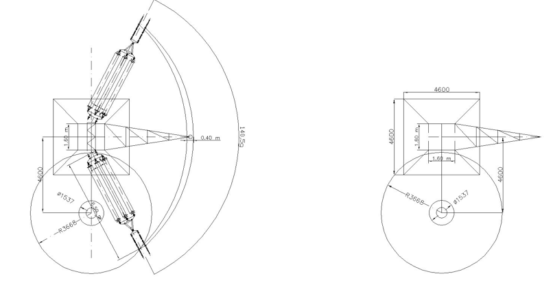 Graphic of mono-phase tension tower