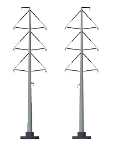 Figure 9: architect’s impression of the 4 x 380 kV Wintrack towers (cf. Figures 5 and 6)
