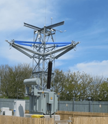 Fig. 11: 400 kV test site.