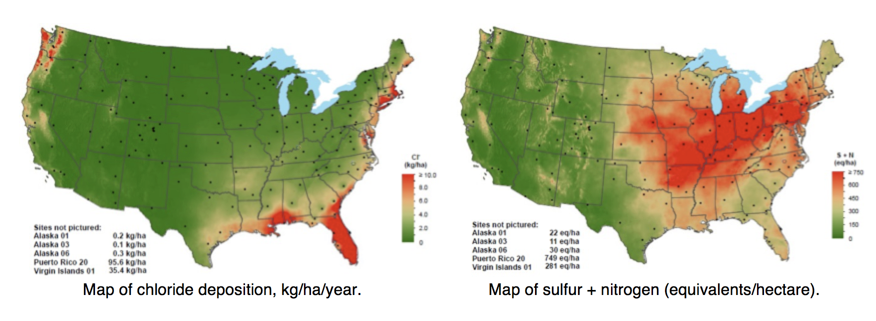 Screen-Shot-2016-06-02-at-4 Screen-Shot-2016-06-02-at-4 Fig. 5: Chloride and (sulfur + nitrogen) wet deposition in NADP precipitation samples, 2011. selecting insulators using satellite measurements of air pollution Selecting Insulators Using Satellite Measurements of Air Pollution Screen Shot 2016 06 02 at 4