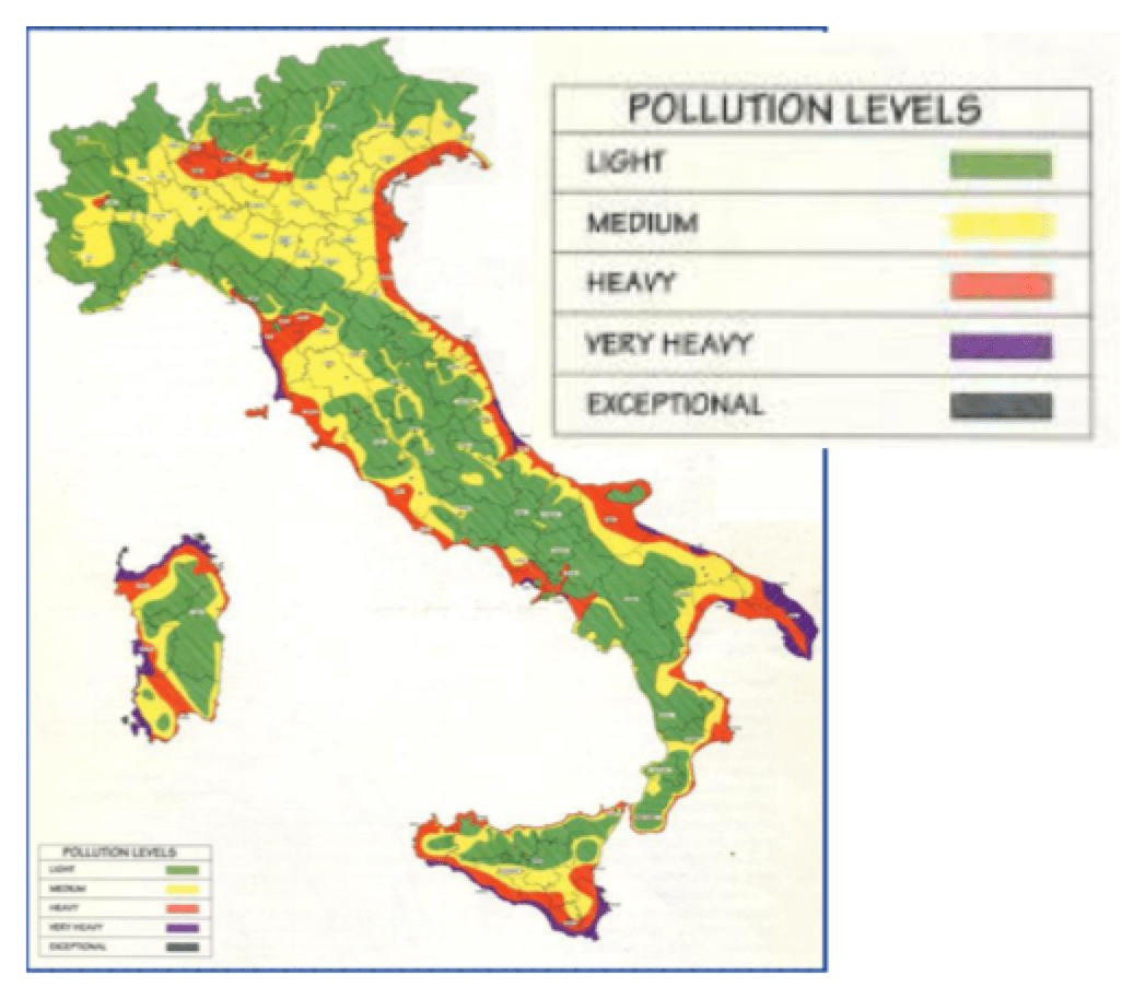 Screen-Shot-2016-06-02-at-4 Screen-Shot-2016-06-02-at-4 Fig. 20: Insulator pollution map of Italy. selecting insulators using satellite measurements of air pollution Selecting Insulators Using Satellite Measurements of Air Pollution Screen Shot 2016 06 02 at 4