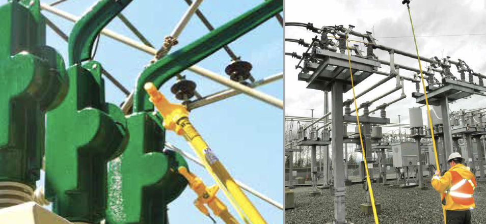 Screen-Shot-2016-06-10-at-14 Screen-Shot-2016-06-10-at-14 Worker uses hot stick to take precise measurements of equipment to which wildlife protection devices will be attached. Installation live using hot sticks (right) expected to enlarge market for wildlife protection devices. wildlife protect Wildlife Protective Devices Aim to Reduce Outages Screen Shot 2016 06 10 at 14