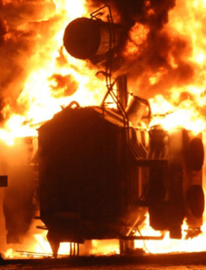 Power-transformer-set-afire Power-transformer-set-afire power-transformer-set-afire safety Optimizing Safety of HV & UHV Bushings Power transformer set afire