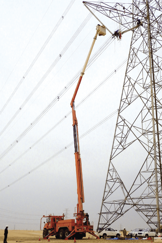 ‘In contact’ pollution measurements on insulators.