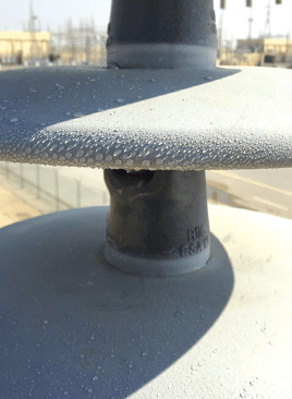 Hydrophobicity measurements are made in conjunction with pollution severity analysis.