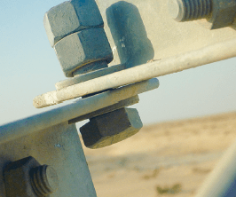 Drones offers high precision close-ups of even small items such as tower nuts and bolts.