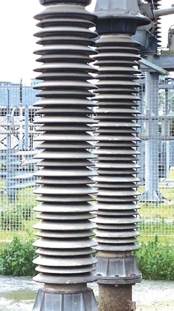 Detail-of-part-of-six-post-insulators-with-in-field-RTV-coating-supporting-the-DC-smoothing-reactor-in-Galatina-on-Italy-–-Greece-HVDC-Intertie Detail-of-part-of-six-post-insulators-with-in-field-RTV-coating-supporting-the-DC-smoothing-reactor-in-Galatina-on-Italy-–-Greece-HVDC-Intertie substation insulator Achieving Confidence in Line & Substation Insulators Detail of part of six post insulators with in field RTV coating supporting the DC smoothing reactor in Galatina on Italy Greece HVDC Intertie