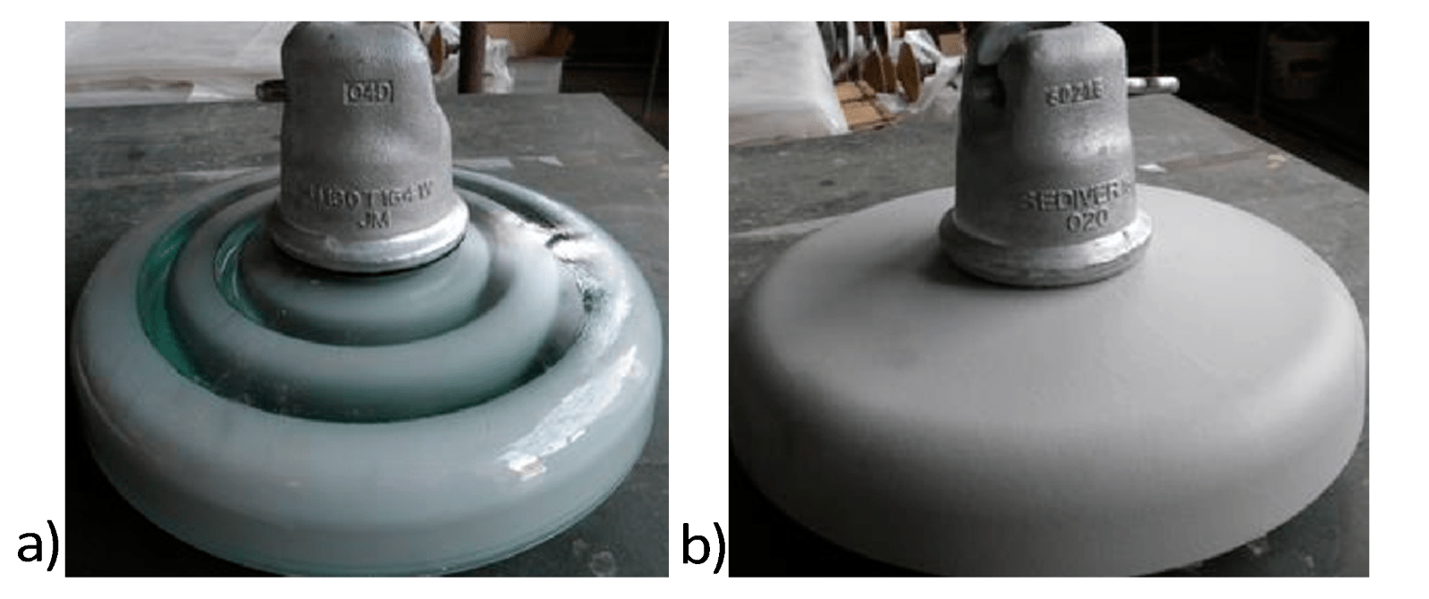 Testing-different-types-of-cap-pin-insulator-coatings Testing-different-types-of-cap-pin-insulator-coatings Coatings on Insulators & Conductors: Research & Experience Testing different types of cap pin insulator coatings